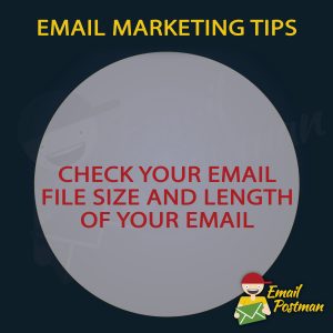 Check your email file size and length of your email