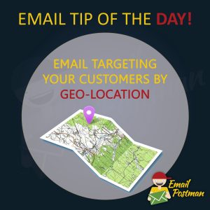 Email targetting by geo location